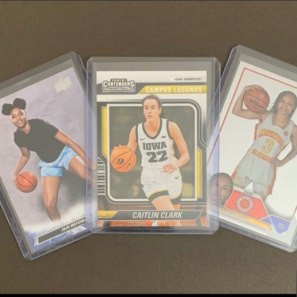 Caitlin Clark, juju Watkins, Hannah Hidalgo Rookie Basketball Cards Lot - Picture 1 of 3